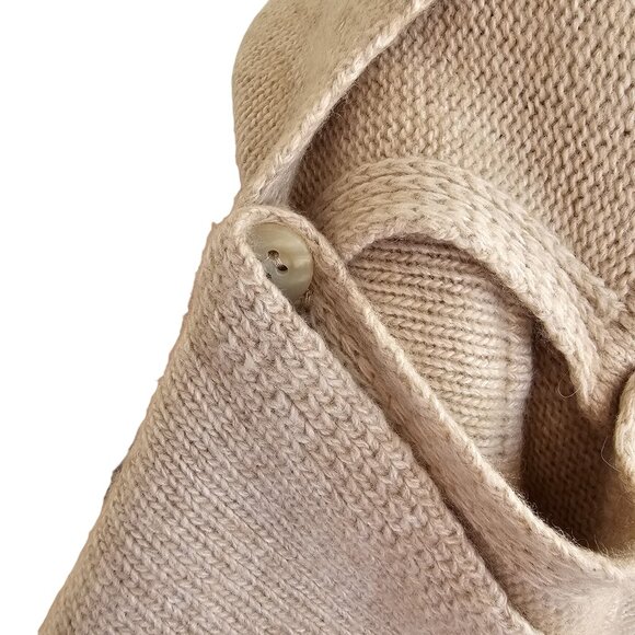 Ila G. Cashmere Blend Knit Poncho Style Sweater Sz OS - Picture 6 of 9